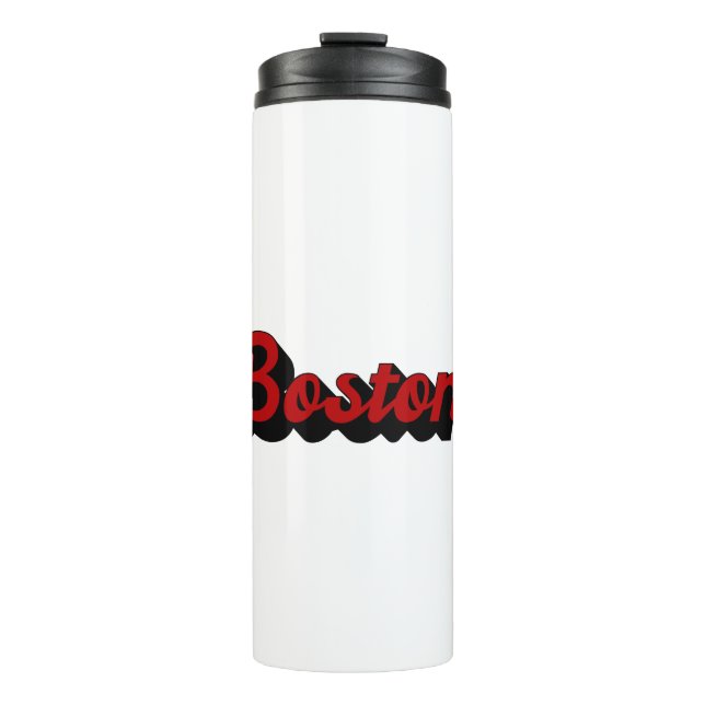 Boston Red und Black Thermosbecher (Vorderseite)
