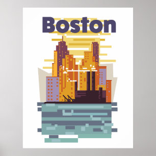 Boston Reiseplakat Poster