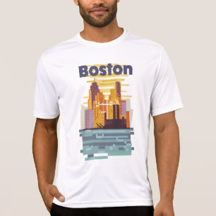 Boston Reiseplakat T-Shirt