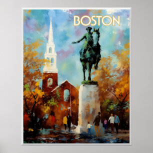 Boston-Reiseposter Poster
