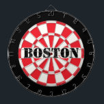 BOSTON rot schwarz und weiß Dartscheibe<br><div class="desc">BOSTON Red Black and White Dart Board mit anpassbarem Text. 🎯 Ändern Sie Ihren Text durch Auswahl der Personalisierungsoption. Bitte lass mir, ob Sie weitere Fragen haben und weil Zazzles Kundensupport die Kundenerfahrung abwickelt, können Sie den Zazzle Kundensupport per Chat, Telefon oder E-Mail erreichen, wie in diesem hilfreichen Link hier...</div>