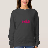 "Boston" schneewarmes Rosa - Hoodies & Sweatshirt