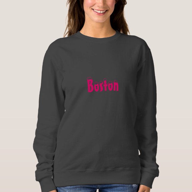 "Boston" schneewarmes Rosa - Hoodies & Sweatshirt (Vorderseite)