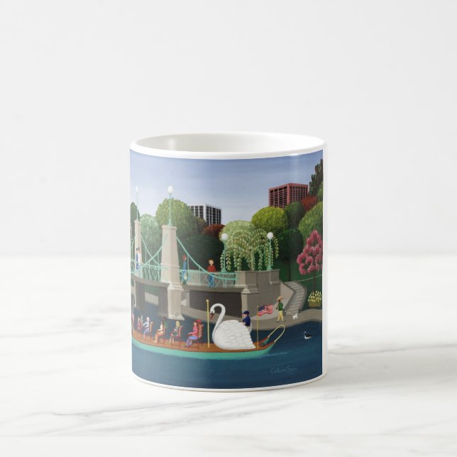 Boston-Schwan-Boote Kaffeetasse (Mittel)