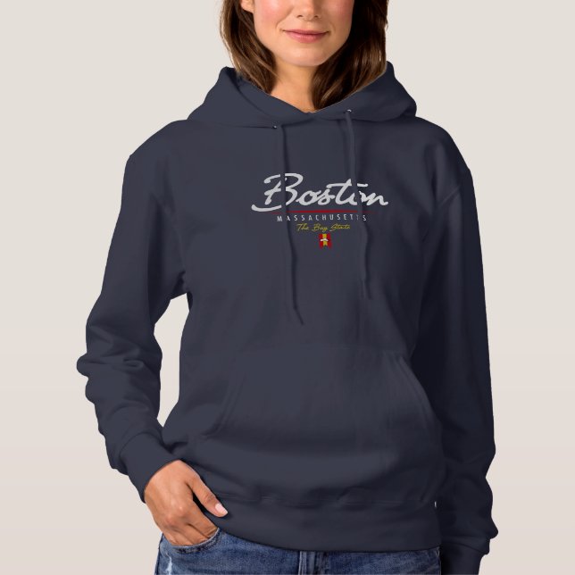Boston-Skript Hoodie (Vorderseite)