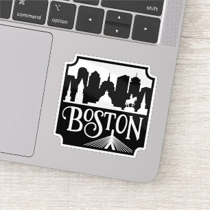 Boston Skyline Aufkleber