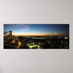 Boston Skyline bei Sunset Poster