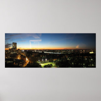 Boston Skyline bei Sunset Poster