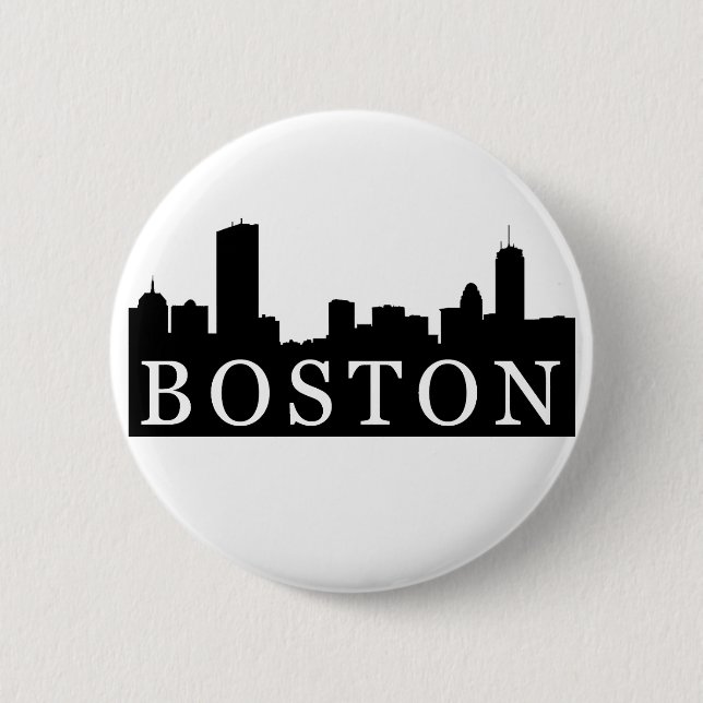 Boston-Skyline Button (Vorderseite)