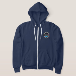 Boston Skyline Chorus Logo Frau ist eine Zip-up-Ho Hoodie