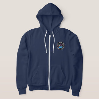 Boston Skyline Chorus Logo Frau ist eine Zip-up-Ho Hoodie