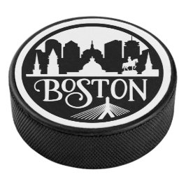 Boston Skyline Eishockey Puck
