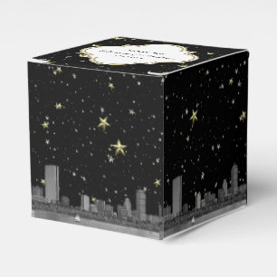 Boston Skyline Etched Starry DIY BG Color Geschenkschachtel
