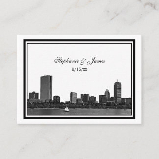 Boston Skyline Etwas Gerahmte Platzkarten #2