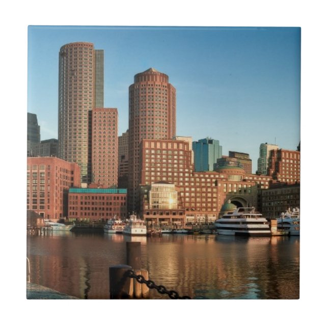 Boston-Skyline Fliese (Vorderseite)