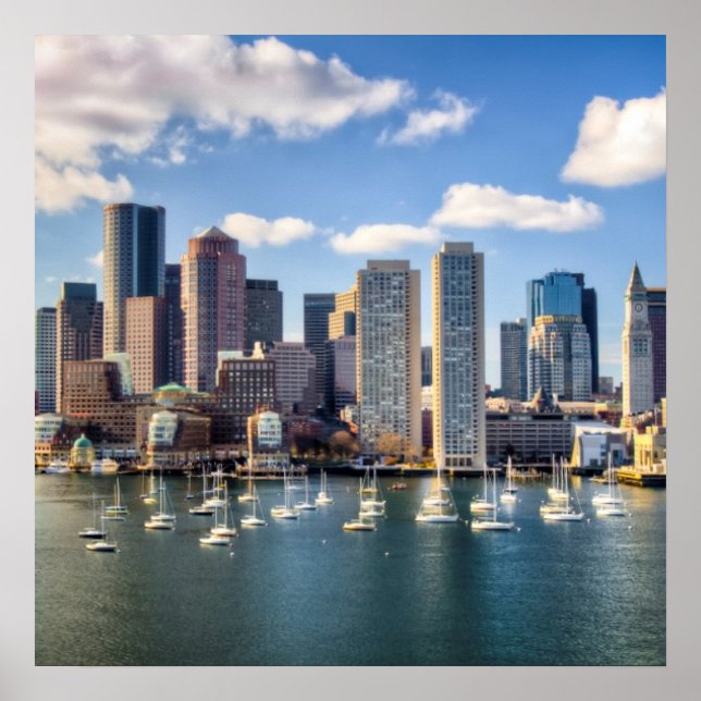 Boston skyline from waterfront poster (Vorne)