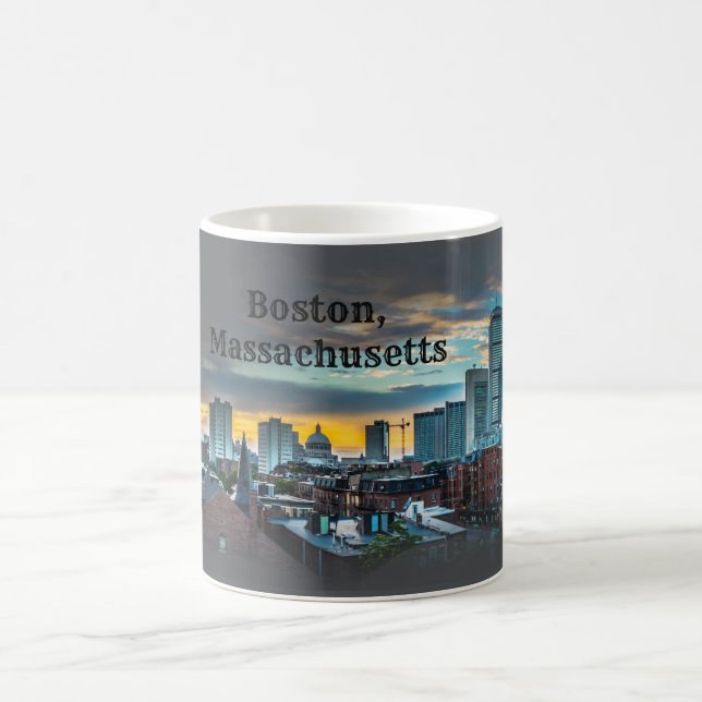 Boston Skyline - Kaffee-Tasse Kaffeetasse (Mittel)