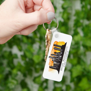 Boston Skyline Latitude und Längengrad Schlüsselanhänger