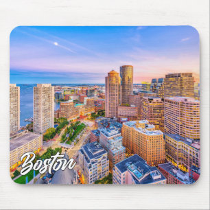 Boston Skyline, Massachusetts, USA Mousepad