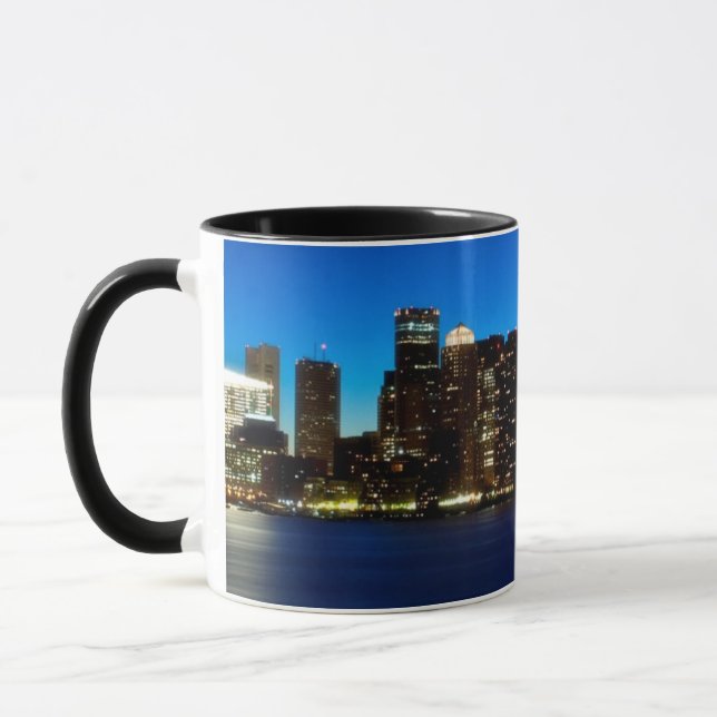 Boston-Skyline mit Mond Tasse (Links)