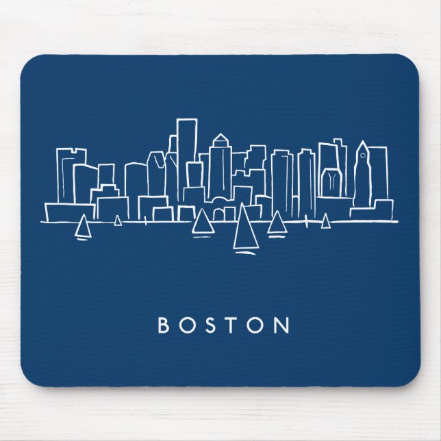 Boston-Skyline Mousepad (Vorne)