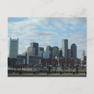Boston Skyline Postcard Postkarte