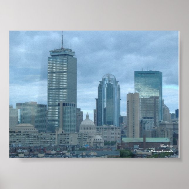 Boston Skyline Poster (Vorne)