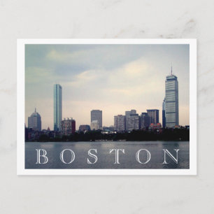 Boston Skyline Postkarte