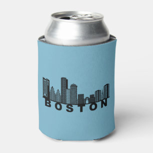 Boston Skyline Silhouette Dosenkühler