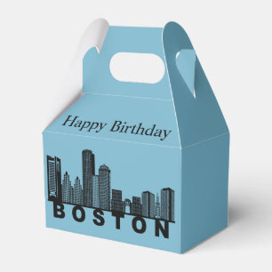 Boston Skyline Silhouette Geschenkschachtel