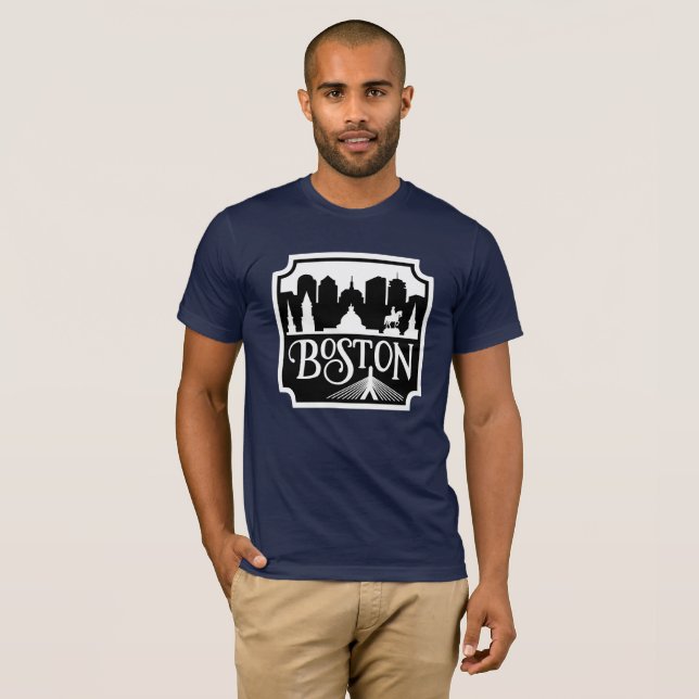 Boston Skyline T-Shirt (Vorne ganz)