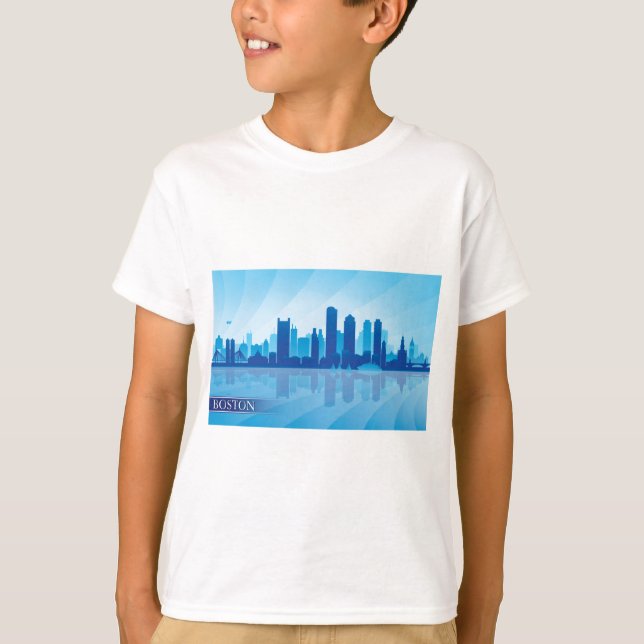 Boston Skyline T-Shirt (Vorderseite)