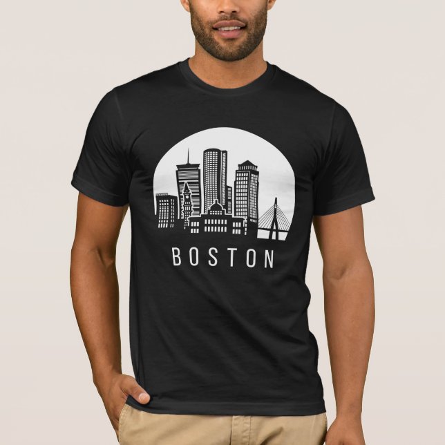 Boston Skyline T-Shirt (Vorderseite)