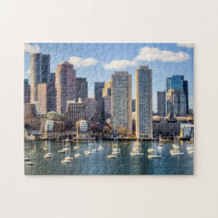 Boston-Skyline von der Ufergegend Puzzle