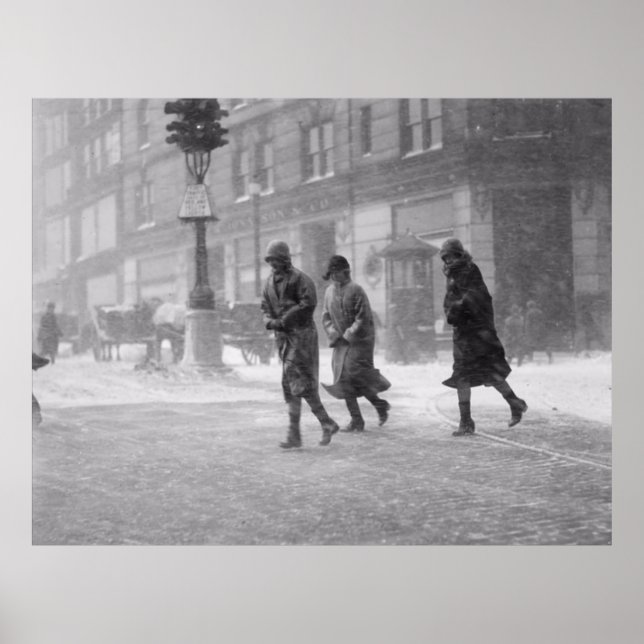 Boston Snowstorm Dezember 1936 Poster (Vorne)
