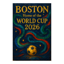 Boston Soccer Art 2026 Football Design