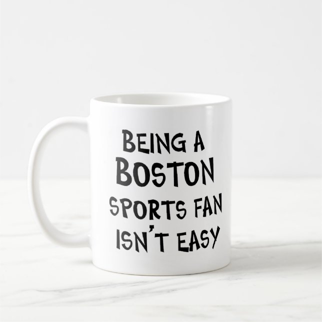 Boston-Sportfan, zu sein Kaffeetasse (Links)