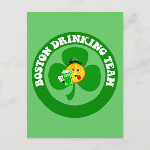 Boston St Patrick's Day Postkarte