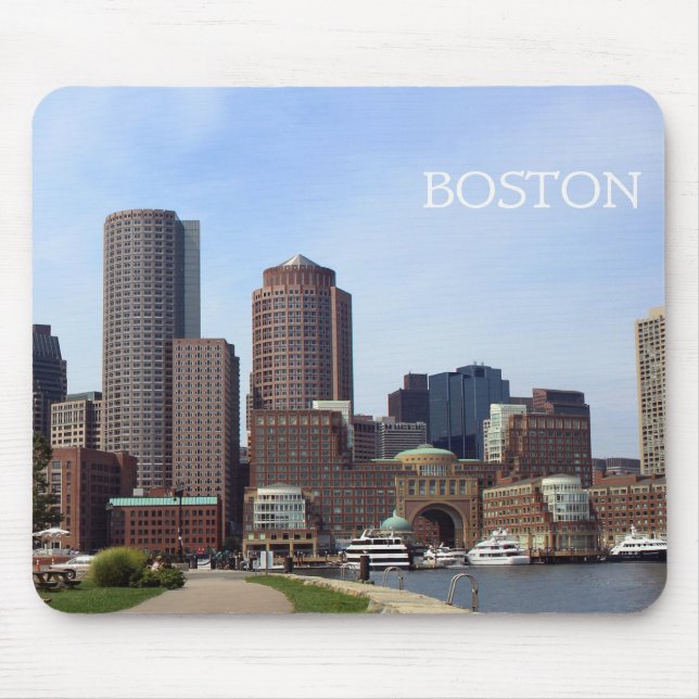 Boston-Stadt-Ufergegend - Mausunterlage Mousepad (Vorne)