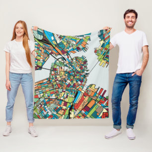 Boston-Stadt USA Fleecedecke