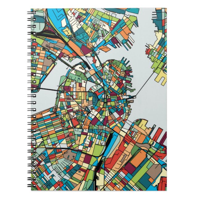 Boston-Stadt USA Notizblock (Vorderseite)