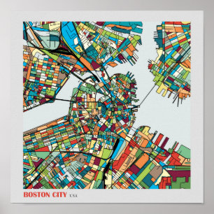 Boston-Stadt USA Poster
