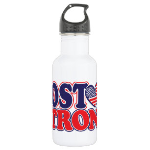 Boston stark mit Amricah Herzen Edelstahlflasche