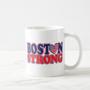Boston stark mit Amricah Herzen Tasse