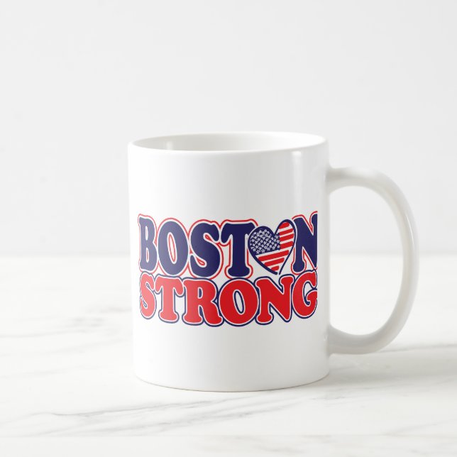 Boston stark mit Amricah Herzen Tasse (Rechts)