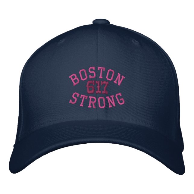 Boston starke 617 bestickte kappe (Vorderseite)