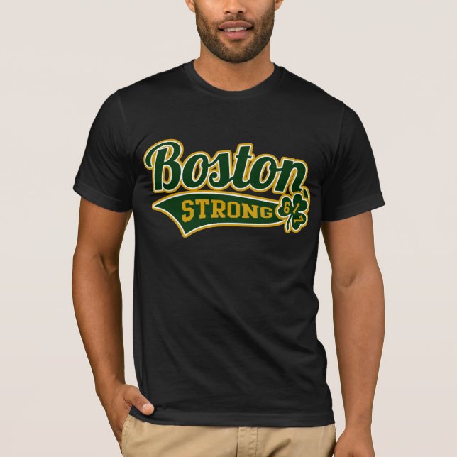 Boston starke Ballpark-Kleeblatt-Uni T-Shirt (Vorderseite)