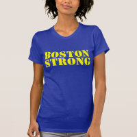 BOSTON STARKER gelber und blauer Schablone-T -