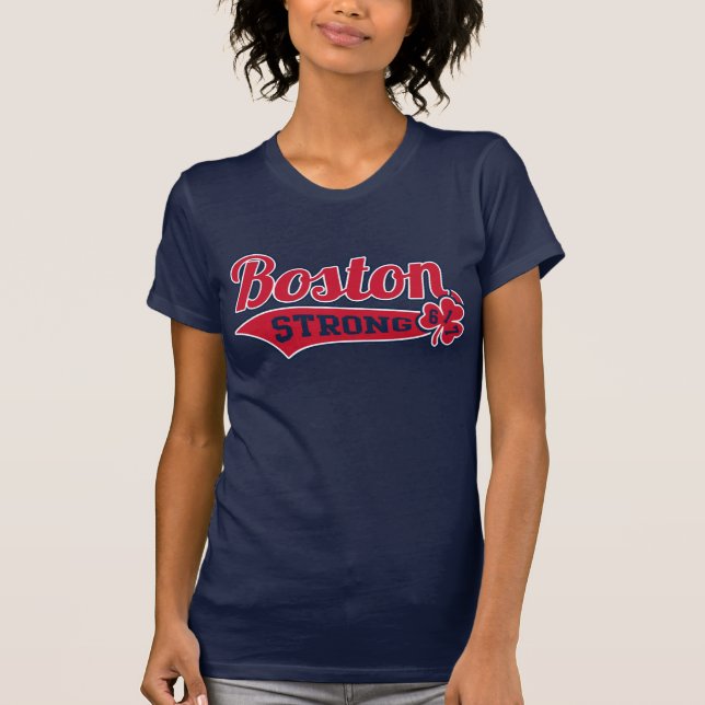 Boston starkes Ballpark-Kleeblatt T-Shirt (Vorderseite)