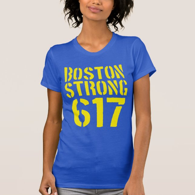Boston Strong 617 T-Shirt (Vorderseite)